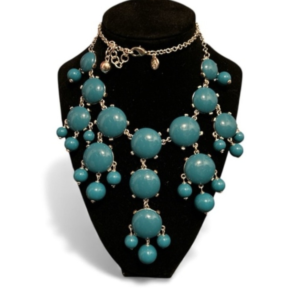 Liz Claiborne Teal Beaded Necklace